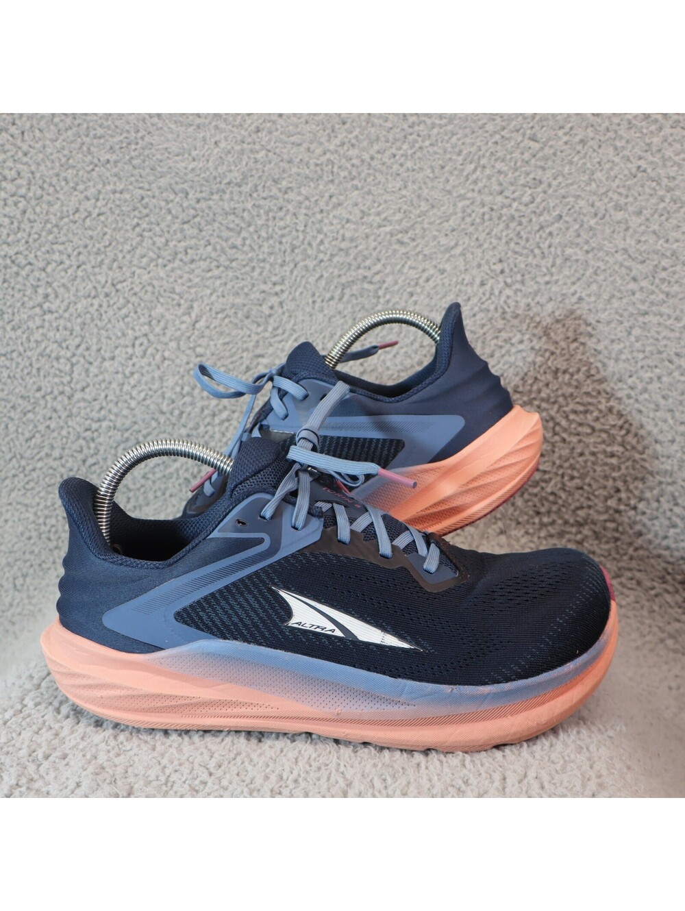 Altra Torin 8 Women Sz 10 Navy Coral Pink Gym EGOMAX Mesh